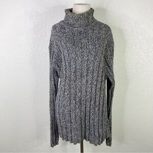 Vintage Gap Marled Cotton Turtleneck Pullover Sweater